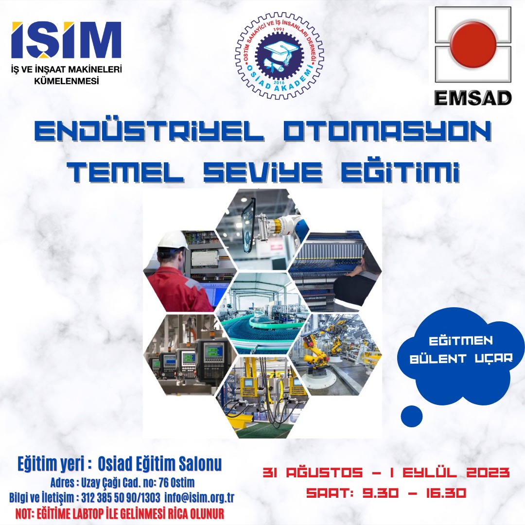 ENDÜSTRİYEL OTOMASYON TEMEL SEVİYE EĞİTİMİ