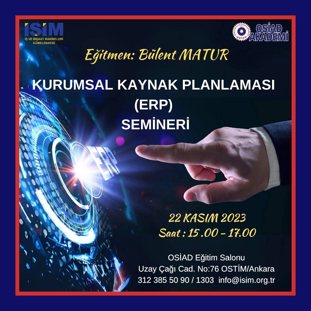 Kurumsal Kaynak Planlaması (ERP) Semineri