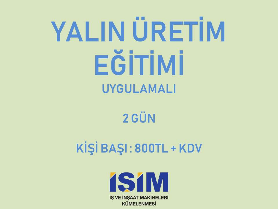 YALIN ÜRETİM EĞİTİMİ