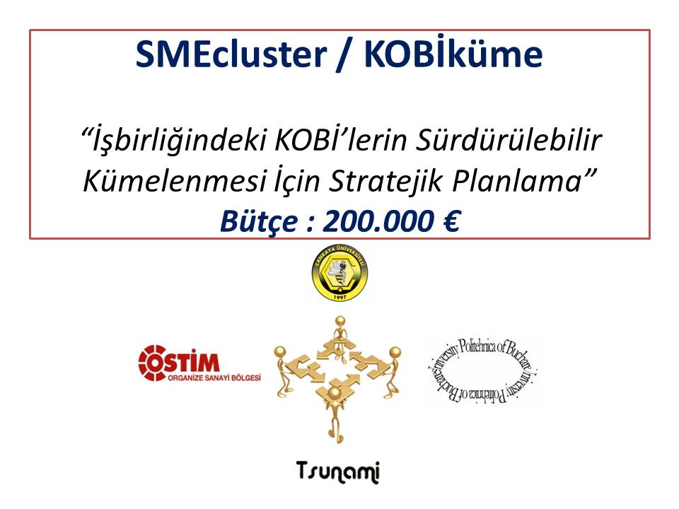 KOBİ’lerin Sürdürülebilir Kümelendirilmesi için Stratejik Planlama Projesi 