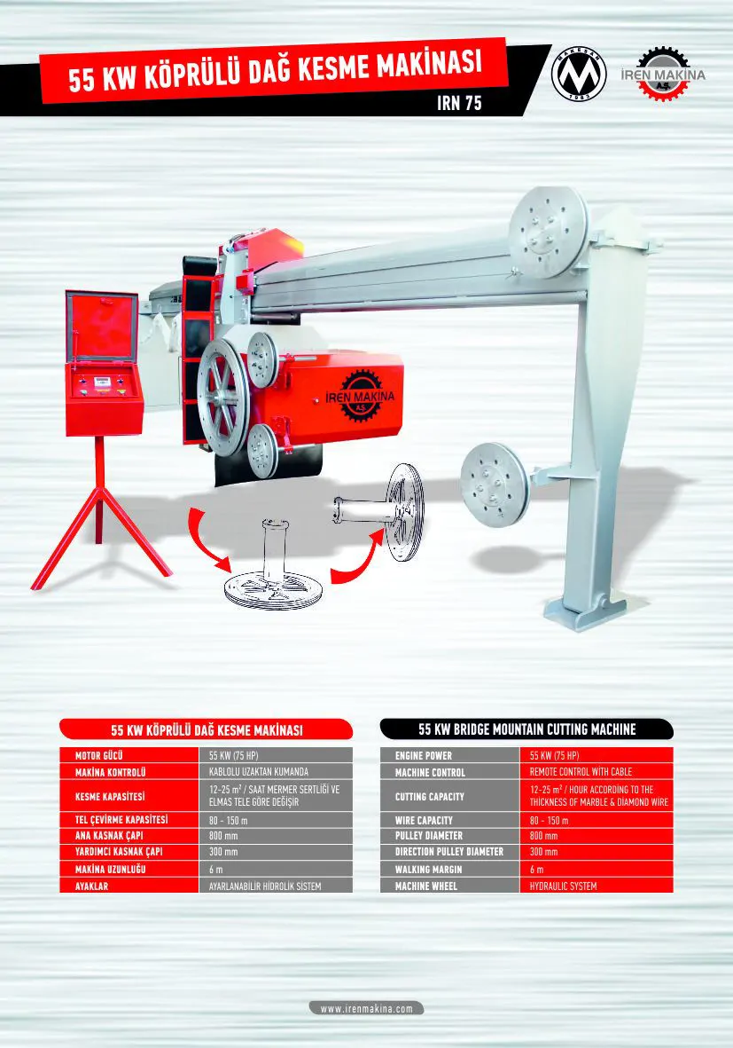 55 KW BRIDGE MOUNTAIN CUTTING MACHINE