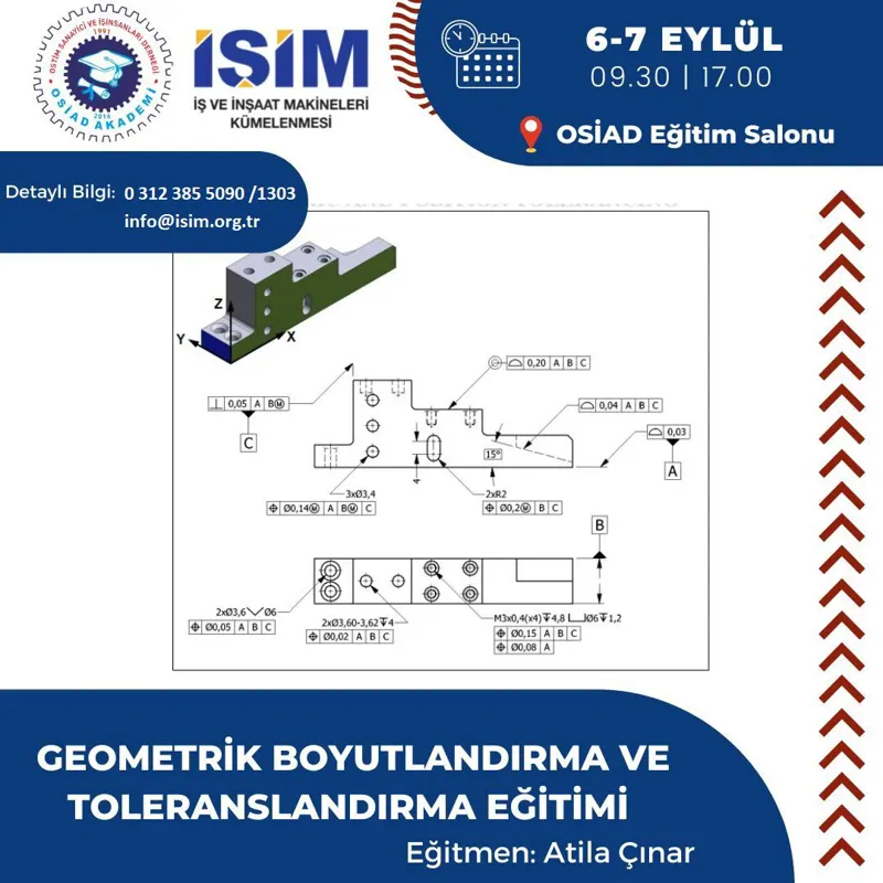 GEOMETRİK BOYUTLANDIRMA VE TOLERANSLANDIRMA EĞİTİMİ