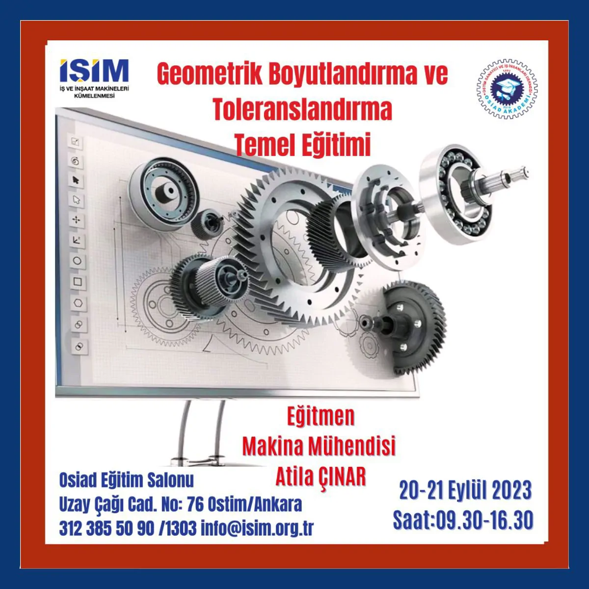 GEOMETRİK BOYUTLANDIRMA VE TOLERANSLANDIRMA TEMEL EĞİMİ