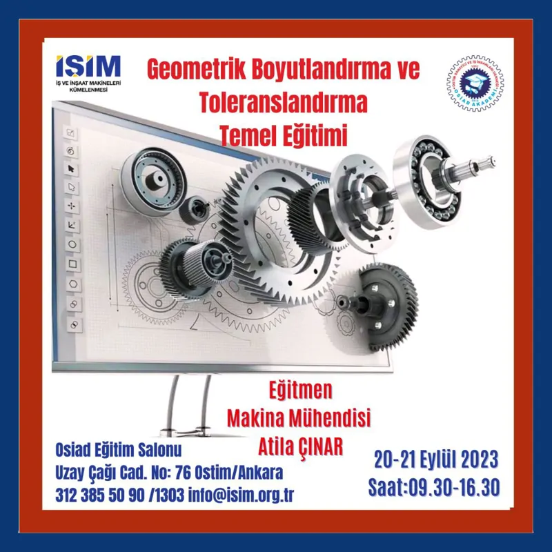 GEOMETRİK BOYUTLANDIRMA VE TOLERANSLANDIRMA TEMEL EĞİMİ