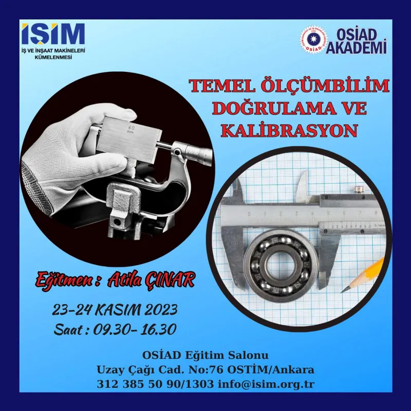 Temel Ölçüm Bilim Doğrulama ve Kalibrasyon Eğitimi