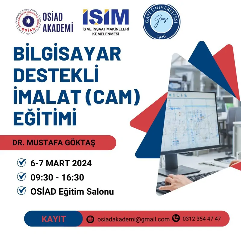 Bilgisayar Destekli İmalat (CAM) Eğitimi