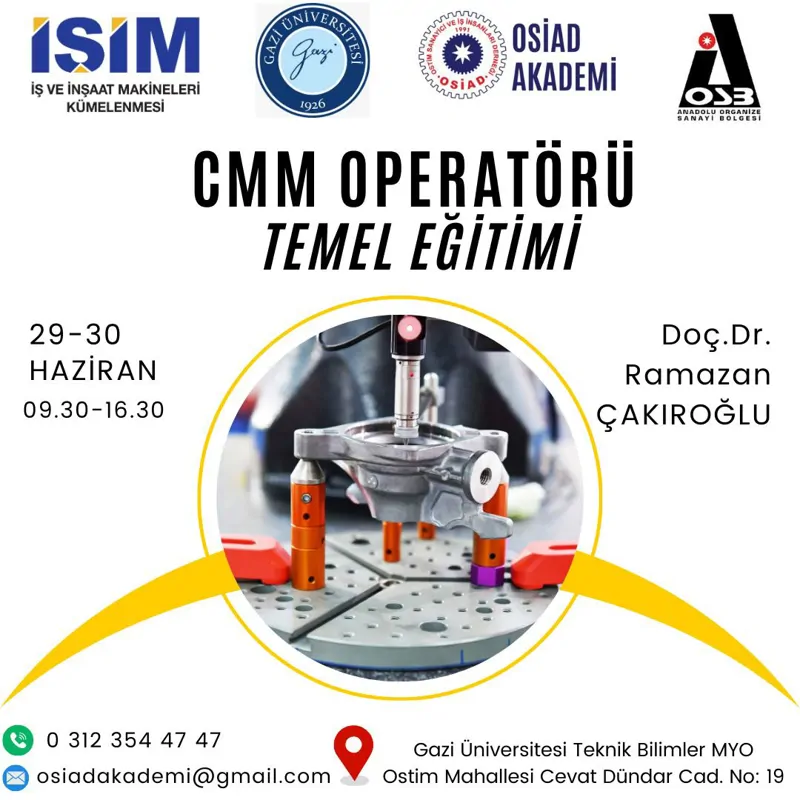 CMM OPERATÖRÜ TEMEL EĞİTİMİ