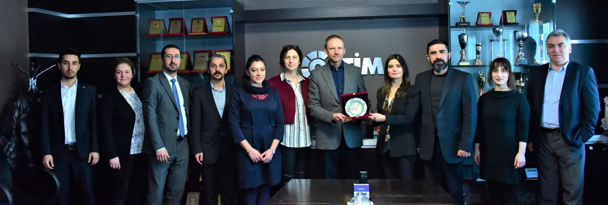 Avusturya Büyükelçiliği Ticaret Ataşesi Dr. Christian Maier ve  İdari İşler Sorumlusu Manuela Kaltenegger Görgü, İŞİM Kümelenmesini ziyaret ettiler.