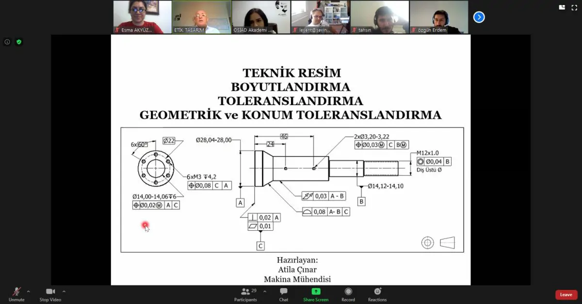 Geometrik Boyutlandırma ve Toleranslandırma Eğitimi