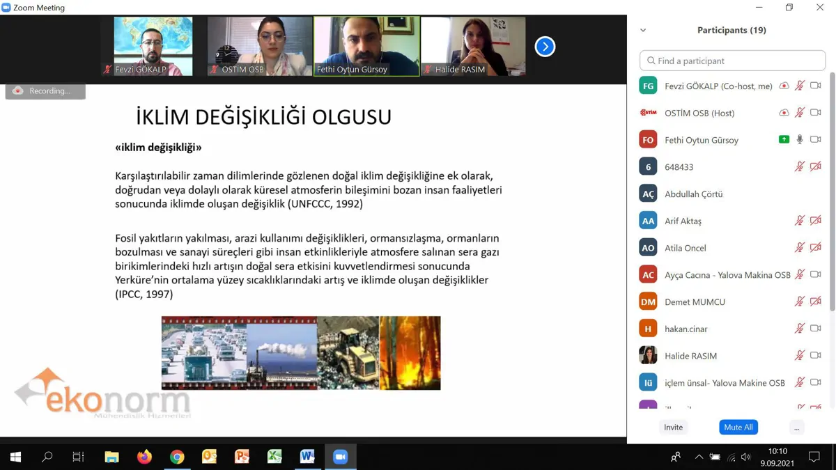 KURUMSAL KARBON AYAKİZİ HESAPLAMA VE RAPORLAMA BİLGİLENDİRME SEMİNERİ