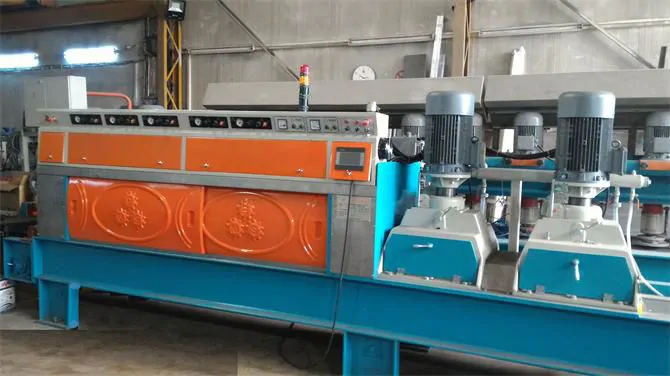 Automatic 7-head polishing machine