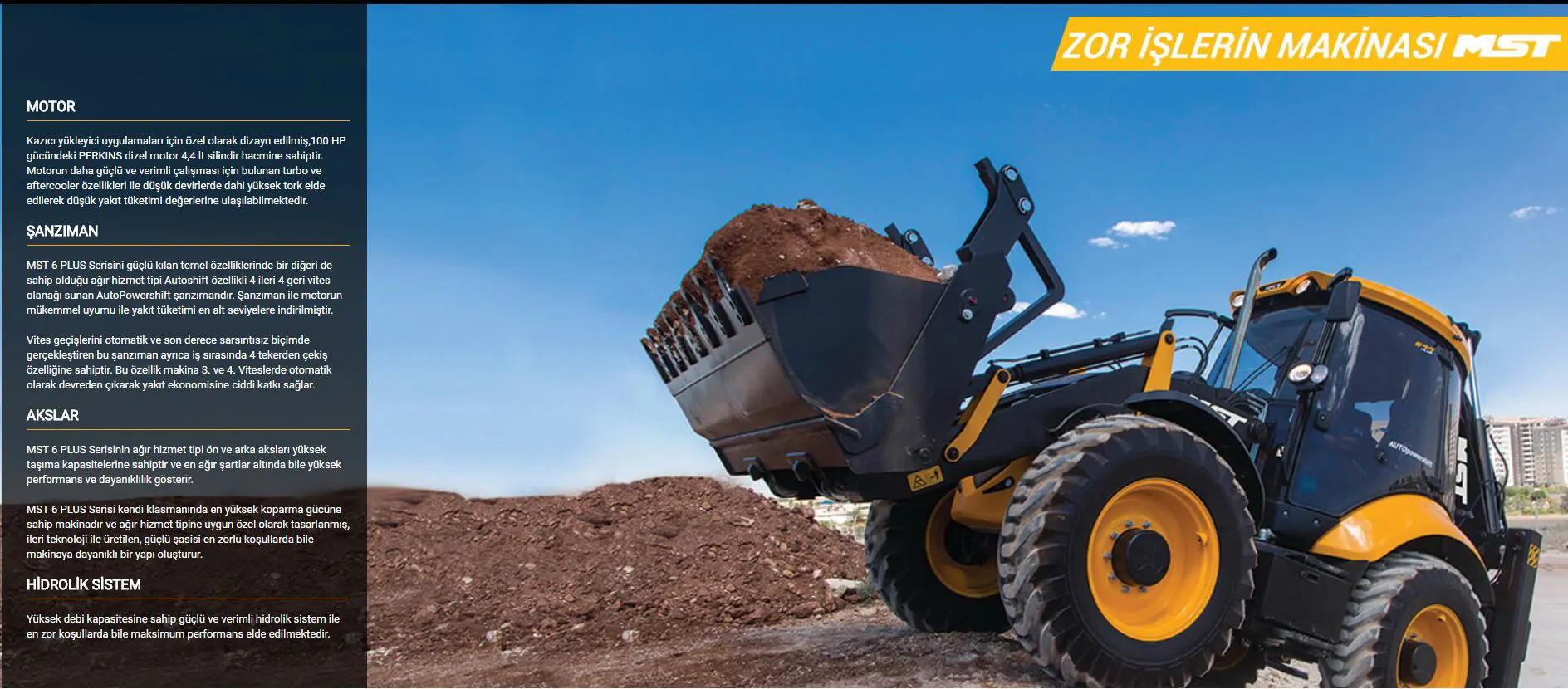 MST Excavator Loader Construction Machine