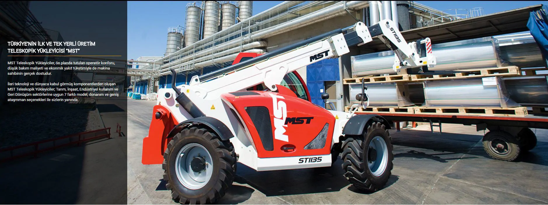 MST TELESCOPIC LOADER CONSTRUCTION MACHINE