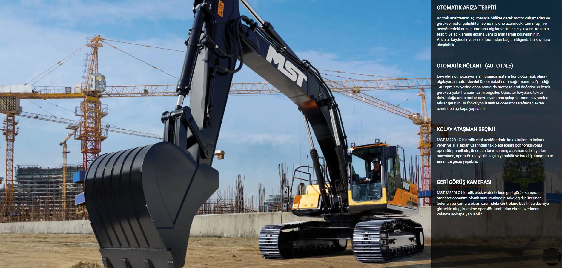 MST TRACKED EXCAVATOR CONSTRUCTION MACHINE