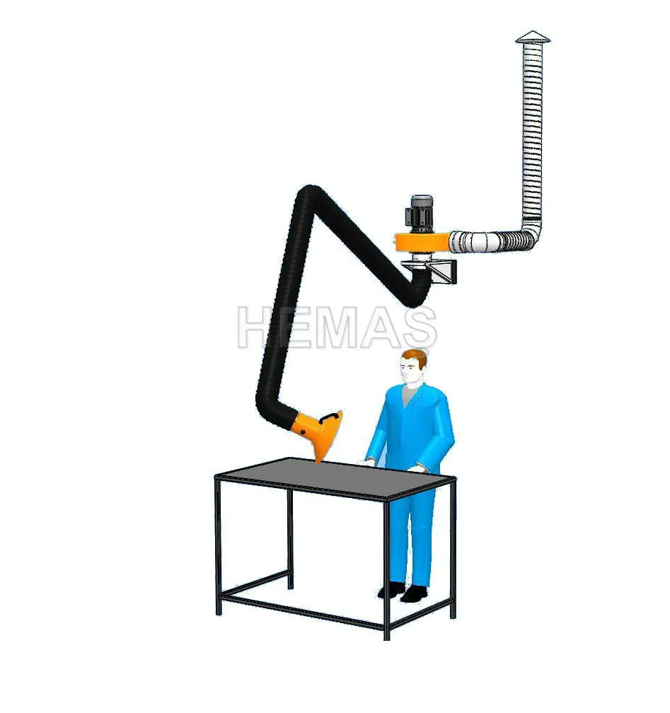2, 3, 4 m Acrobatic Suction Arms