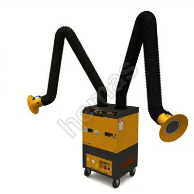 Mobile Double Arm Welding Fume Extraction Unit